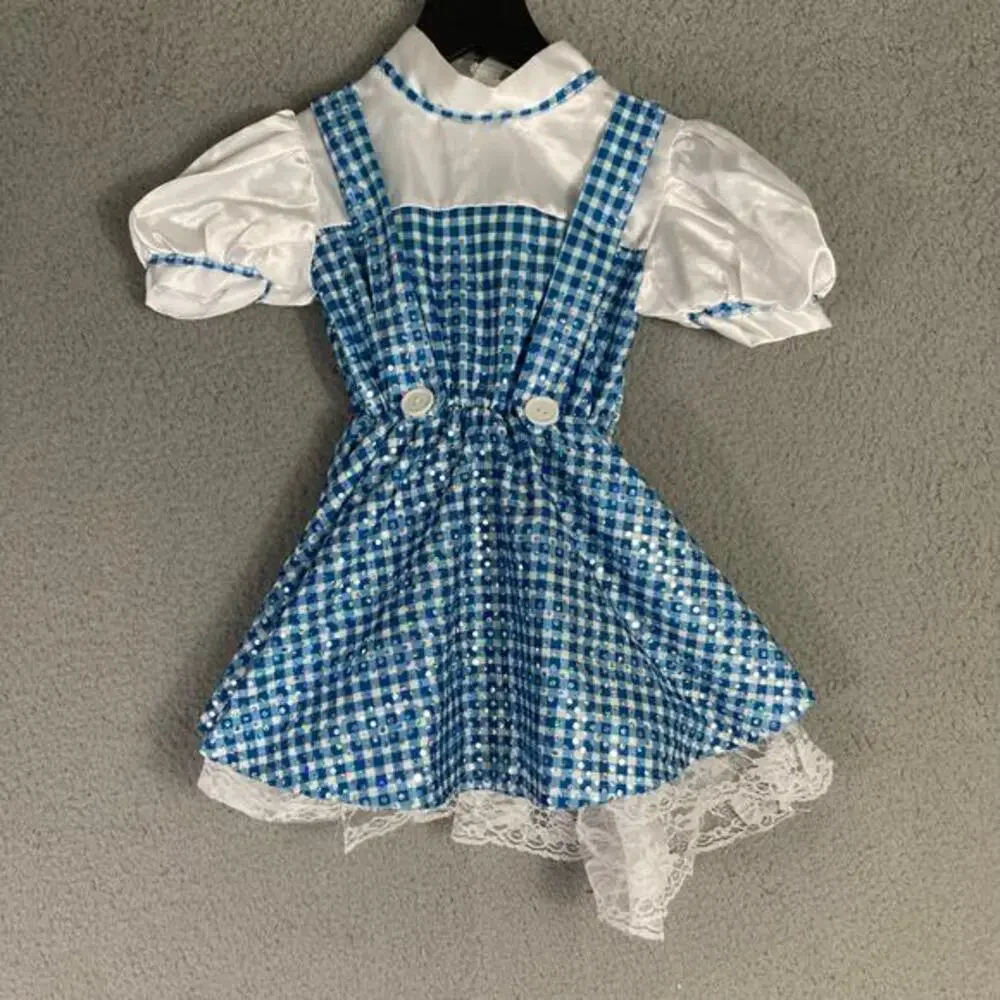Rubies Girls Dorothy Costume Dress Size 4 Blue Wizard of Oz Party‎ Outfit